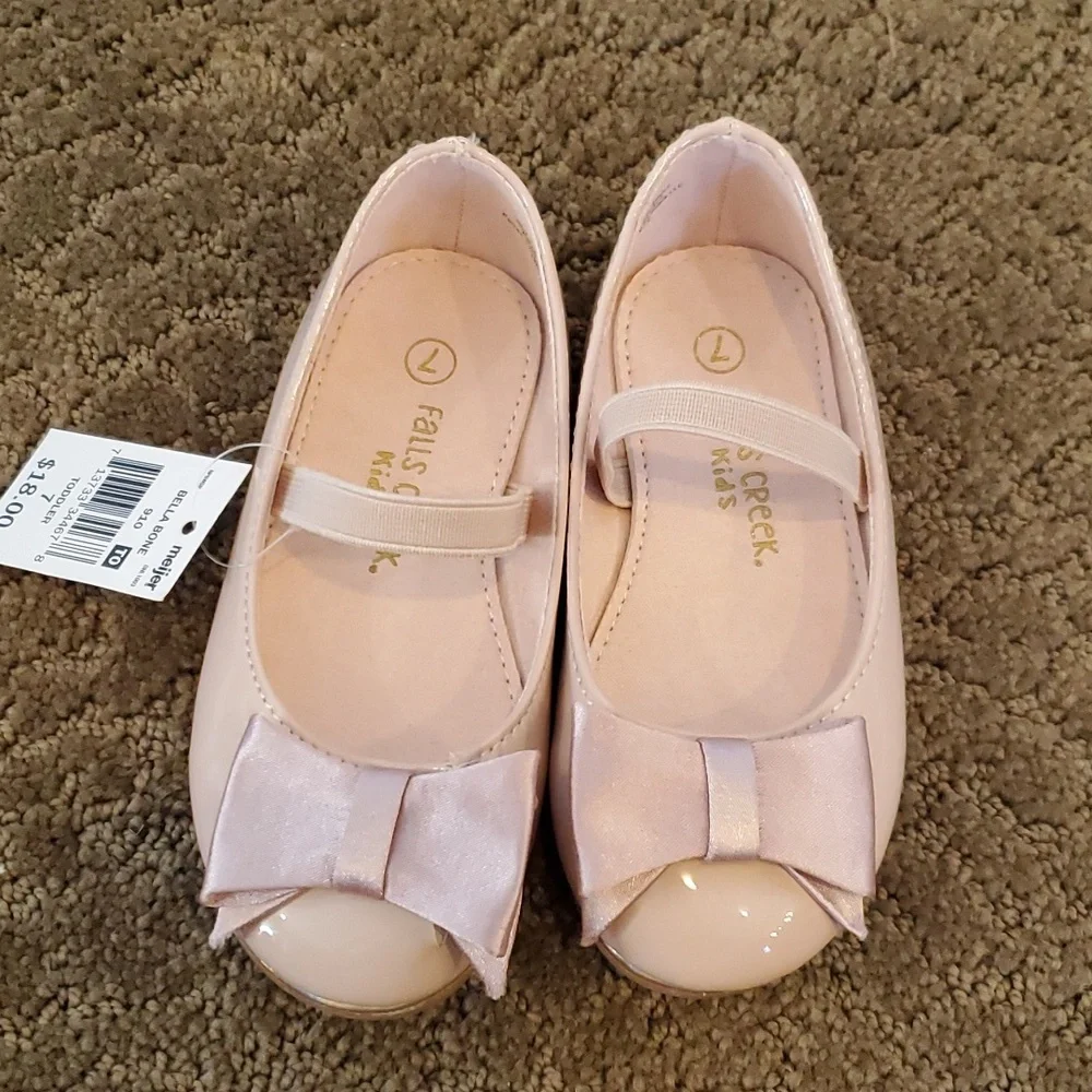 Toddler Girls Falls Creek BELLA Blush Patent Ballet Flats Dress Shoes Size 9 NWT